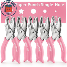 Mini Shaped Hole Punch Set Star Heart Round Paper Craft Puncher 1/4" 1/8" 1/16"