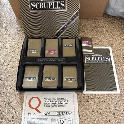 Question of Scruples Second Edition Board Game 1987 Milton Bradley Complete VTG