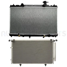 Aluminum Radiator & AC Condenser Cooling Kit For 2004-2006 Toyota Camry 2.4L l4