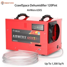 Abestorm Crawlspace Dehumidifier 120Pint Commercial Basement Garage Attic 1300sq