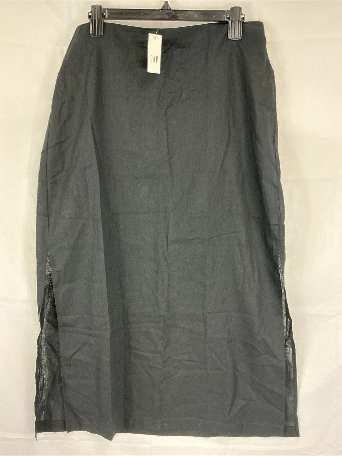 NWT Gap Women's Large Black Maxi Slip Skirt Linen & Cotton
Opens in a new window or tab