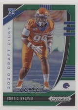 2020 Panini Prizm Draft Picks Rookies Green Curtis Weaver #166 00is