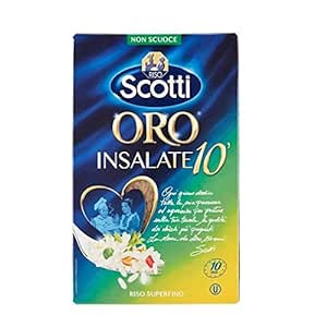 10x Riso Scotti Oro Insalate Superfeiner Reis 1 Kg Italienisch Parboiled