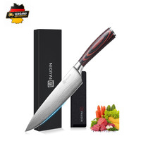 Kochmesser 20 Cm Carbon Edelstahl Extra Scharfe Klinge Ergonomischer Griff