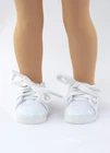 White Sneakers Fits 14.5" Wellie Wisher American Girl Doll Shoes