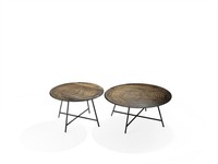 Modern Holz Couchtische Rund 2X Couchtische MöBel Design Wohnzimmer Neu