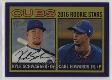 2016 Heritage Rookie Stars Hot Box Chrome Purple Refractor Carl Edwards Jr 0c8o