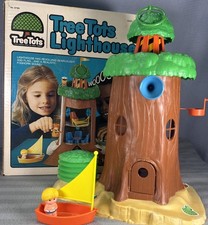 Vintage 1977 Tree Tots Family Lighthouse Play Original Box Kenner Toy HORN WORKS