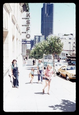 SL36 Slide 1970's  San Francisco KSFO Transamerica Pyramid City 160a