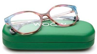 NEW WOOW Loop In 3 Col 4001 Brown Blue EYEGLASSES 54-17-140mm B44mm
