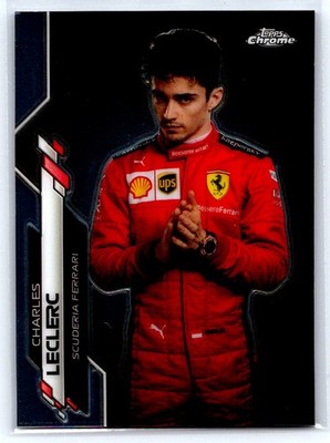 Charles Leclerc Ferrari Portrait Card #4 Topps Chrome Formula 1 F1 2020 cp- bx8E