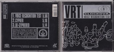 CLOCK DVA   Voice Recognition Test - Import 3 Track Maxi CD 1993  Contempo Rec.
