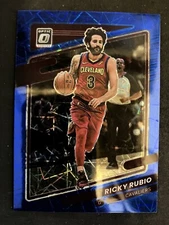 2021-22 DONRUSS OPTIC Blue Laser Prizm Ricky Rubio #134 Cleveland Cavaliers