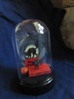 Small Cloche Dome w/ Cat, fake Cat book, Cat Picture, & Jack 'o' Lantern, ~5.5" — photo 4