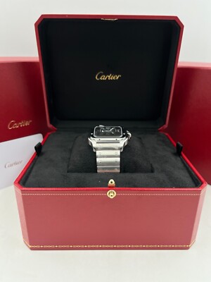 Cartier Santos Green Dial Large Size WSSA0062 Unworn 2026 | eBay