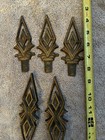 Vintage Antique Cast Iron  Curtain Rod Clips Decorative Topper, Hardware — photo 3