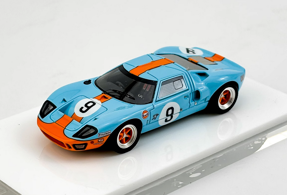 MY 64 1/64 Resin car model Ford GT40 MKI 1960 Le Mans Racing # 9