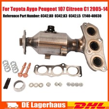 Katalysator Kit für Citroen C1 Peugeot 107 Toyota Aygo 1.0 171400Q010 0342K0