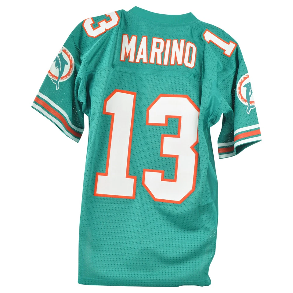 NFL Mitchell & Ness Throwback 迈阿密海豚队 Dan Marino #13 94 Teal 球衣 — 第 4/4 张图片
