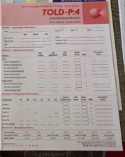 Test Of Language Development P-4 Speech and Language Test Booklets Qty. of  10