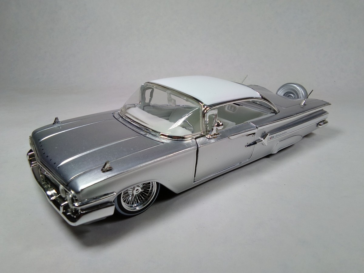 ミニカー JADA TOYS 1/24 1960 Chevrolet Impala 1960 Chevrolet Impala Silver \Lowrider Series\ Str - Walmart.com