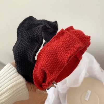 New Year's Red Headband For Women Girls Hair Hoop Christmas Decorate Hair Band