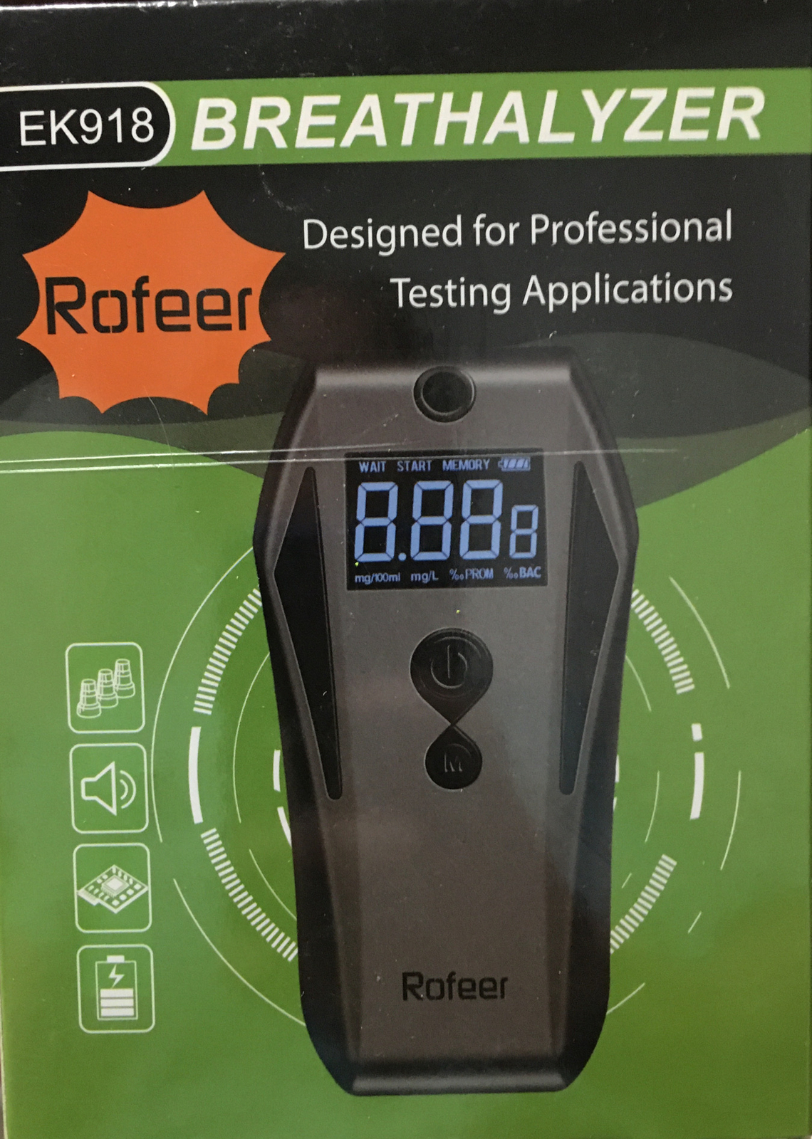 Rofeer Breathalyzer EK918 eBay
