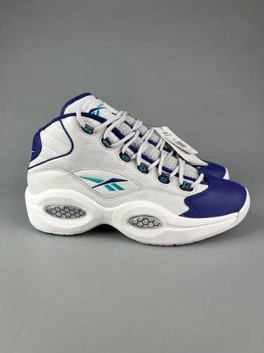 US 10,5 11,5 Reebok Question Mid weiß lila Basketballschuhe Herren GW8853