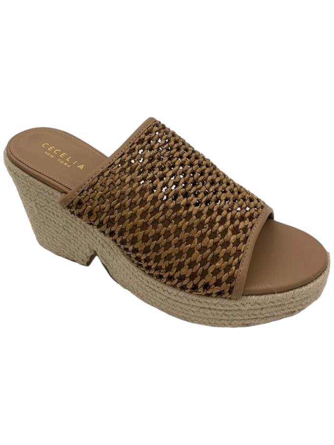 Cecelia New York Wedge Sandals Farra Nutella