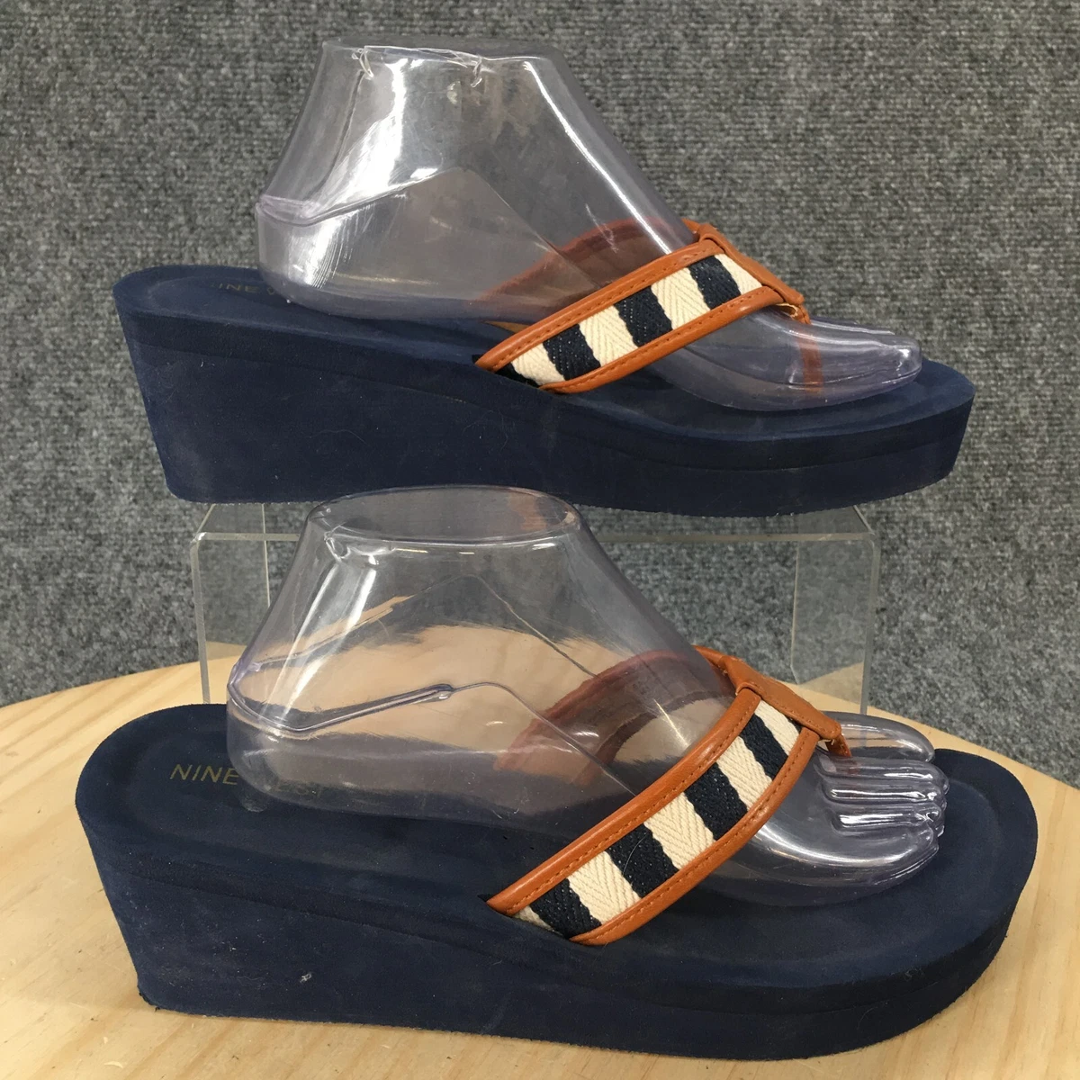 Blue toe hotsell post sandals