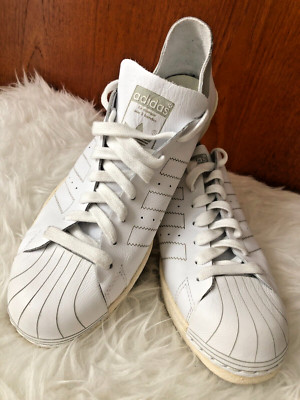 ADIDAS SUPERSTAR 80'S DECON HERREN WEISS LEDER SPORTSCHUHE GRÖSSE 8 ART BZ0 109