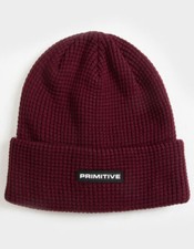 PRIMITIVE Waffle Knit Beanie EURO WAFFLE - Burgundy - One Size - NWT - LAST ONE