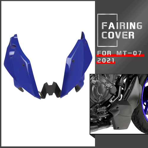 Bellypan Engine Lower Fairing Spoiler For Yamaha MT-07 MT07 2021-2023 Blue - Picture 1 of 10