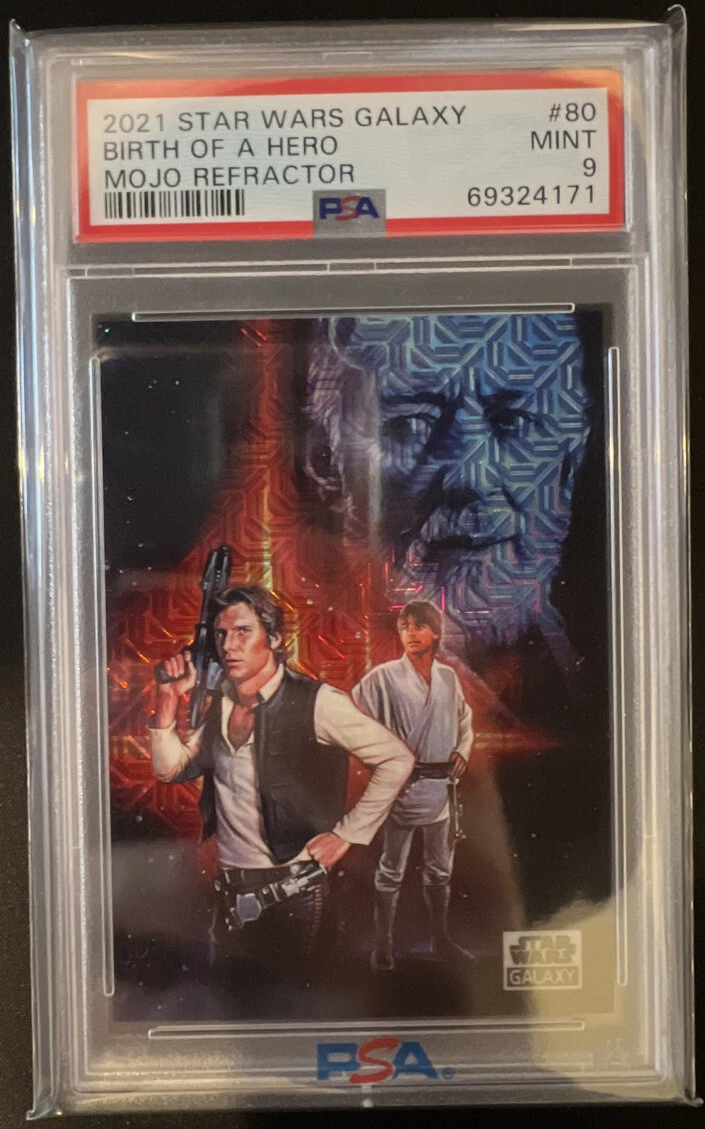 2021 Topps Chrome Star Wars Galaxy #80 BIRTH OF A HERO Mojo /50 PSA 9 Mint