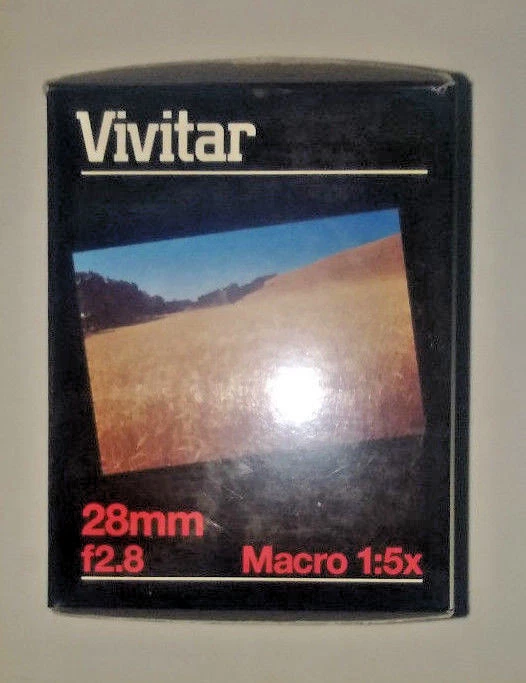 Vivitar 28mm/f2.8 Interchangeable Macro 1.5x Lens for Canon (BRAND NEW!) - Image 2 of 2