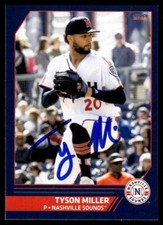 2023 Choice Baseball Card Tyson Miller Nashville Sounds #19 Signed