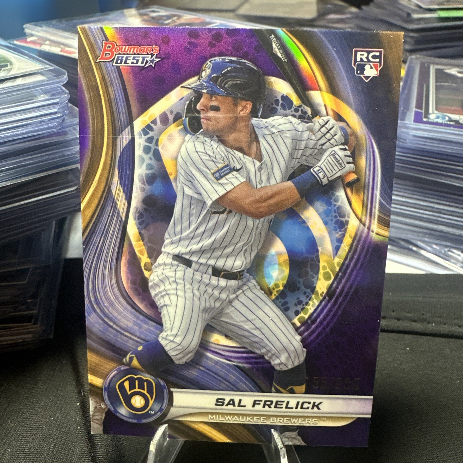SAL FRELICK 2024 BOWMAN'S BEST ROOKIE PURPLE REFRACTOR BREWERS RC /250