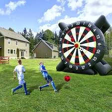 10FT Giant Outdoor Inflatable Soccer Darts Board Inflatable Ball Kick Goal Game