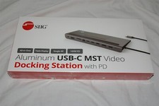 SIIG USB-C MST Video Docking Station with PD JU-DK0E11-S1 NEW