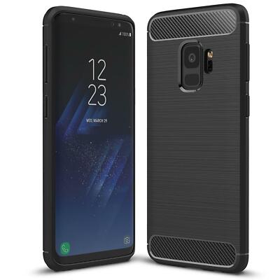 Hülle Carbon für Samsung Galaxy S9 Schutzhülle Handy Case TPU Cover Handyhülle