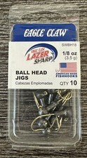 Eagle Claw Ball Head Jigs 1/8 oz Fishing Qty. 10 Jigheads SWBH18