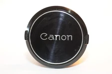 Canon FD C-55 55mm front lens cap Silver ring Genuine product vintage from 70's