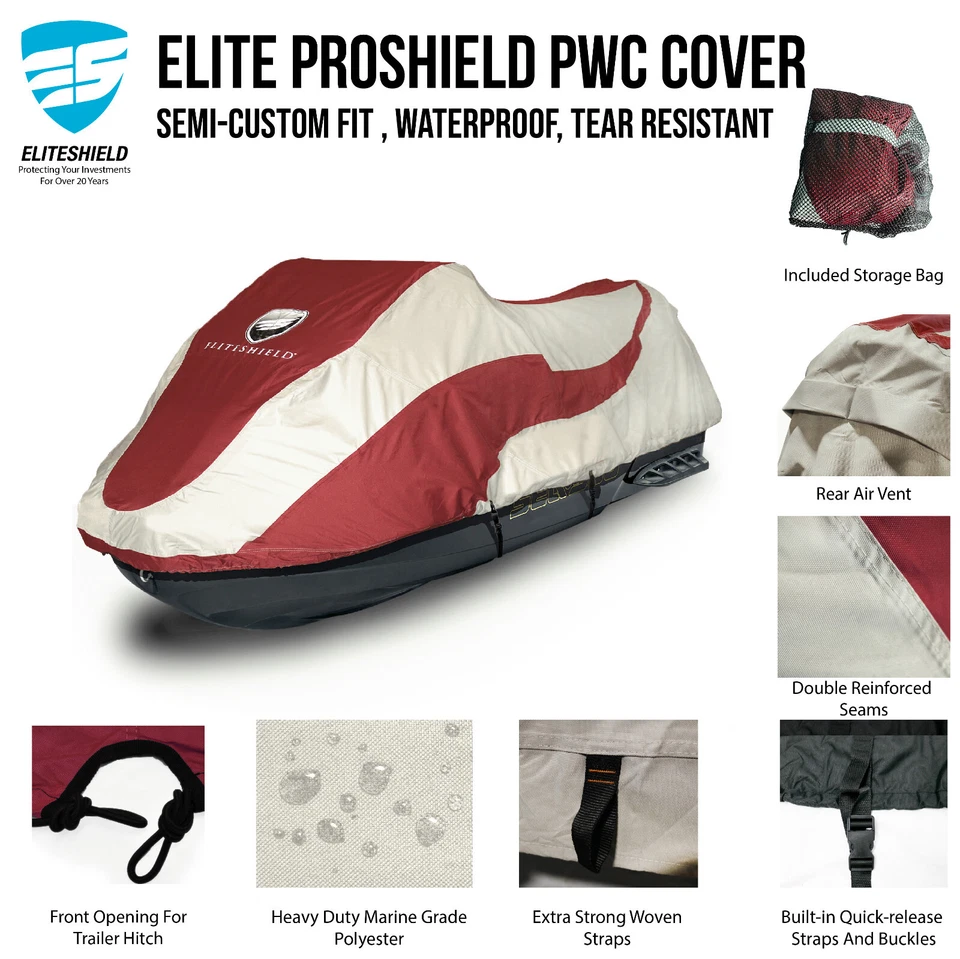 EliteShield Yamaha WaveRunner FX FZS Jet Ski PWC cubierta impermeable remolcable Foto 2 de 4