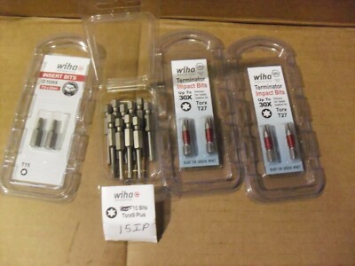 Sixteen !! Assorted Wiha Torx Bits