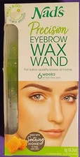 Nad's Eyebrow  Wax Wand  Kit for  Facial Hair Removal Delicate Areas