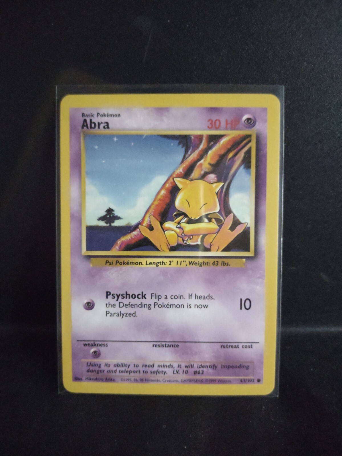 Abra 43/102 Pokemon TCG: Base Set 1999 WOTC (LP)
