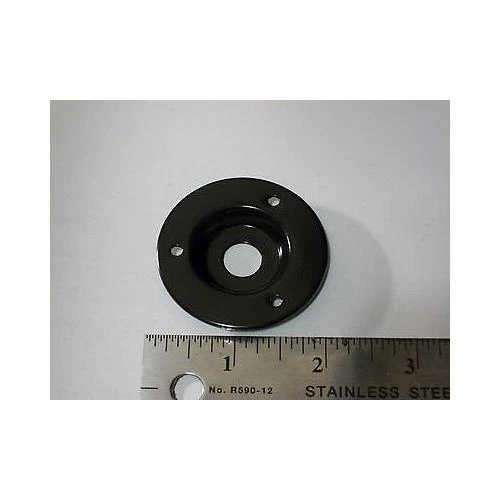 Black Speaker Amp Jack Plate, 2" Round Metal with 1/4" Switchcraft #11 Jack - Image 4 of 4