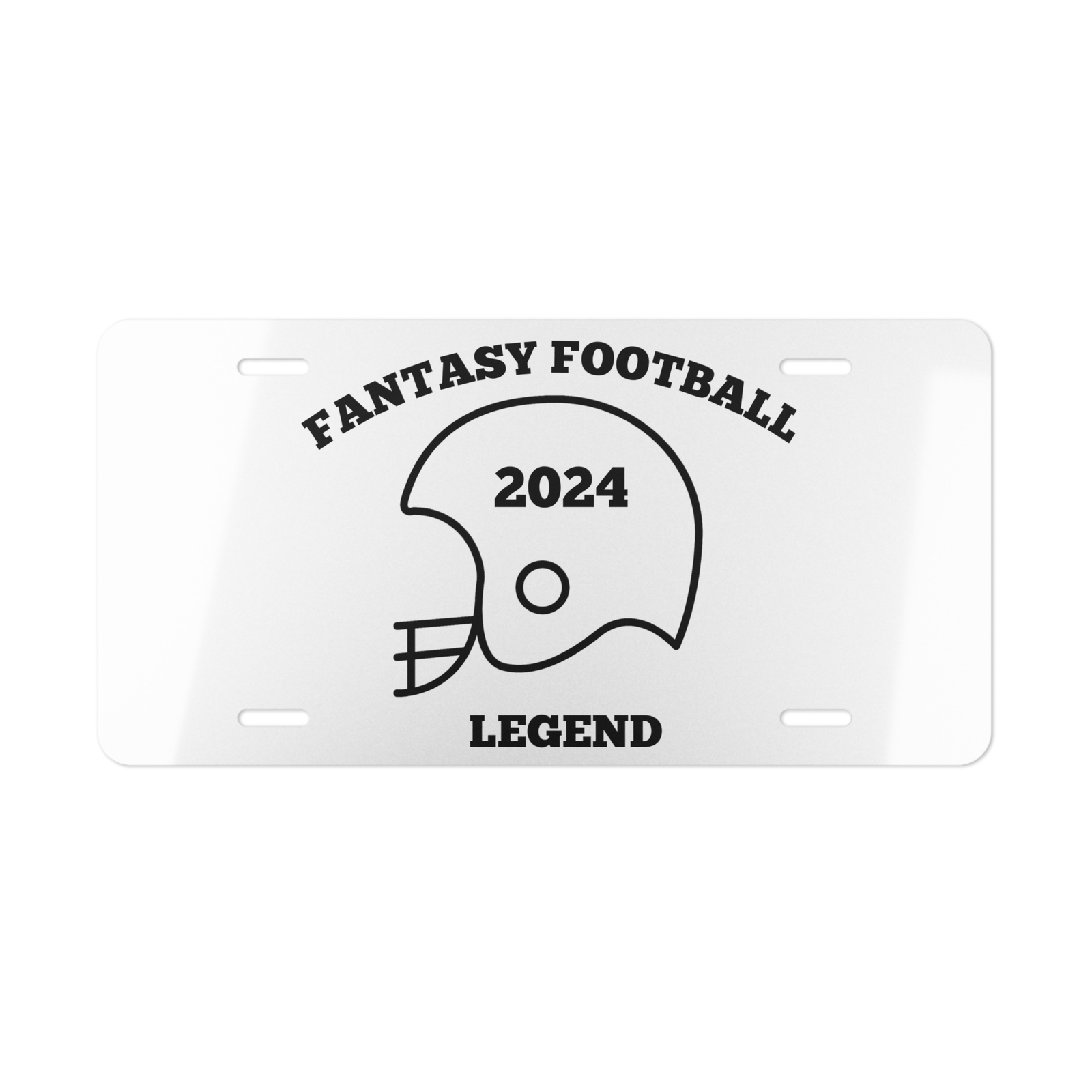 Fantasy Football Custom Vanity License Plate for True Fans