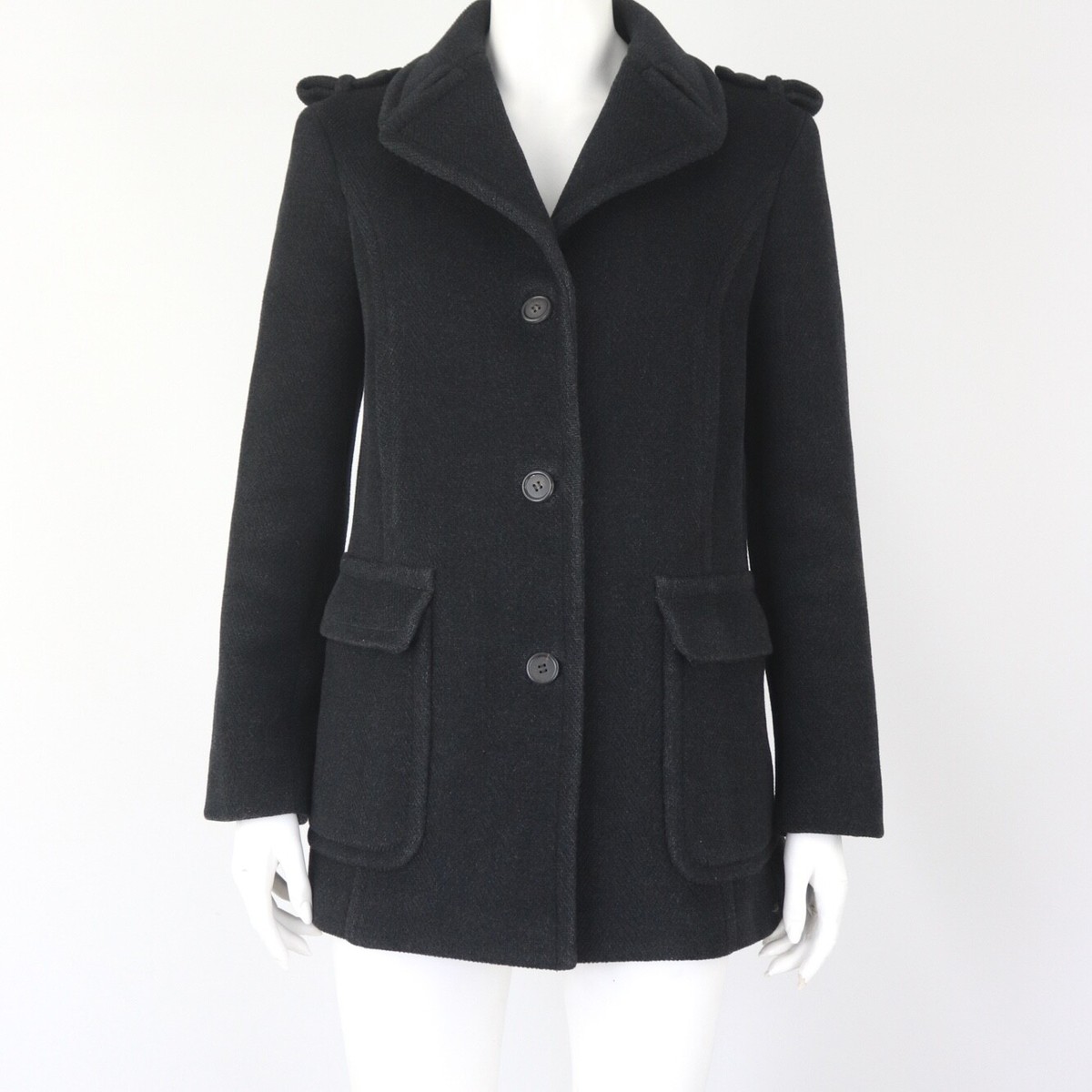 90s prada dark gray coat (s)