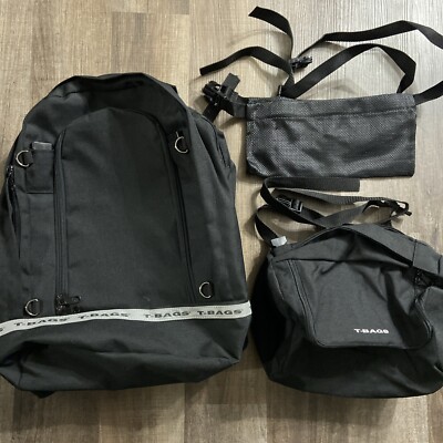 NEW T-Bags 700C Black  Luggage Converts To Backpack Cordura USA